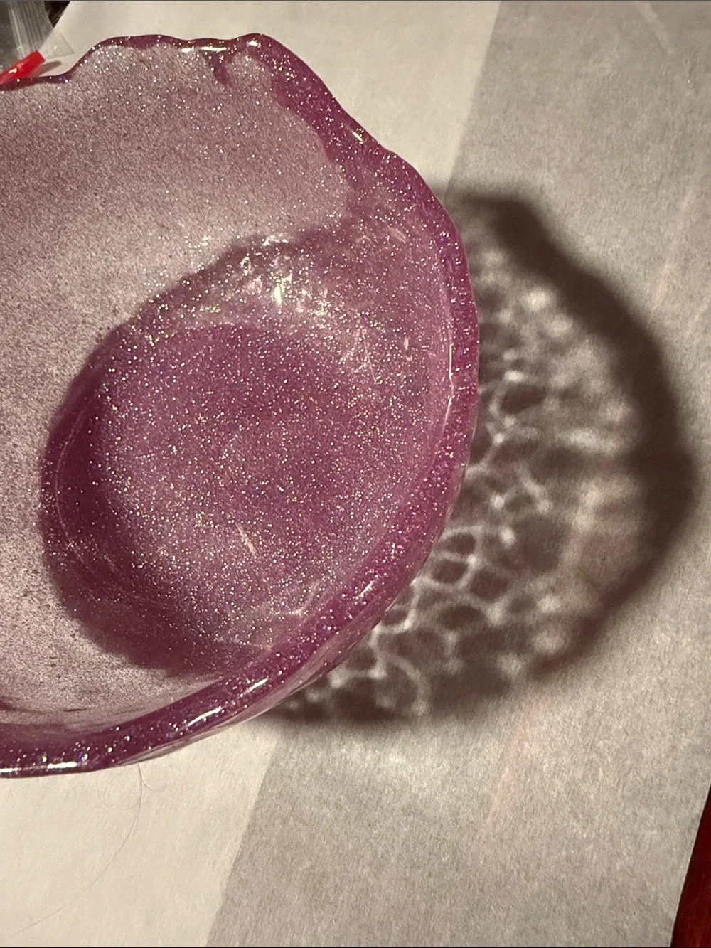 Homemade shimmery lavender
