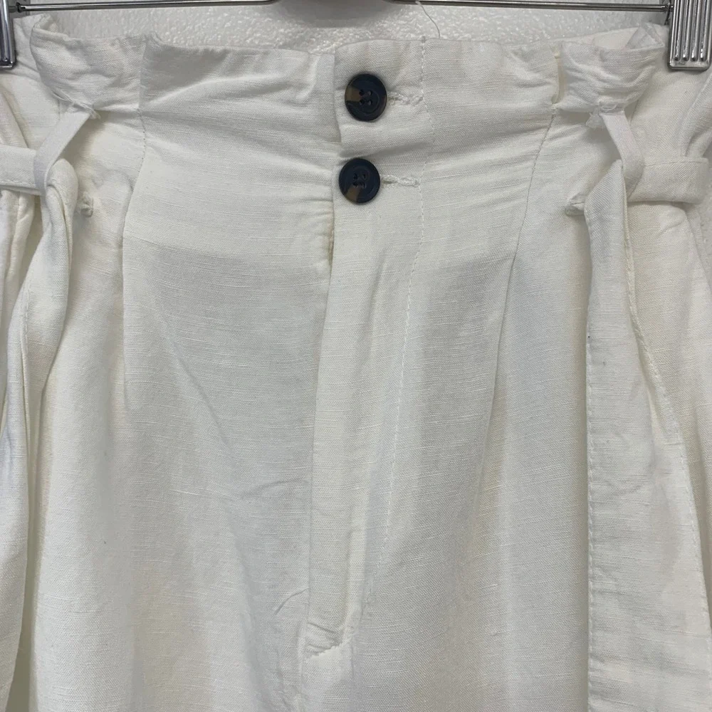 H&M white linen