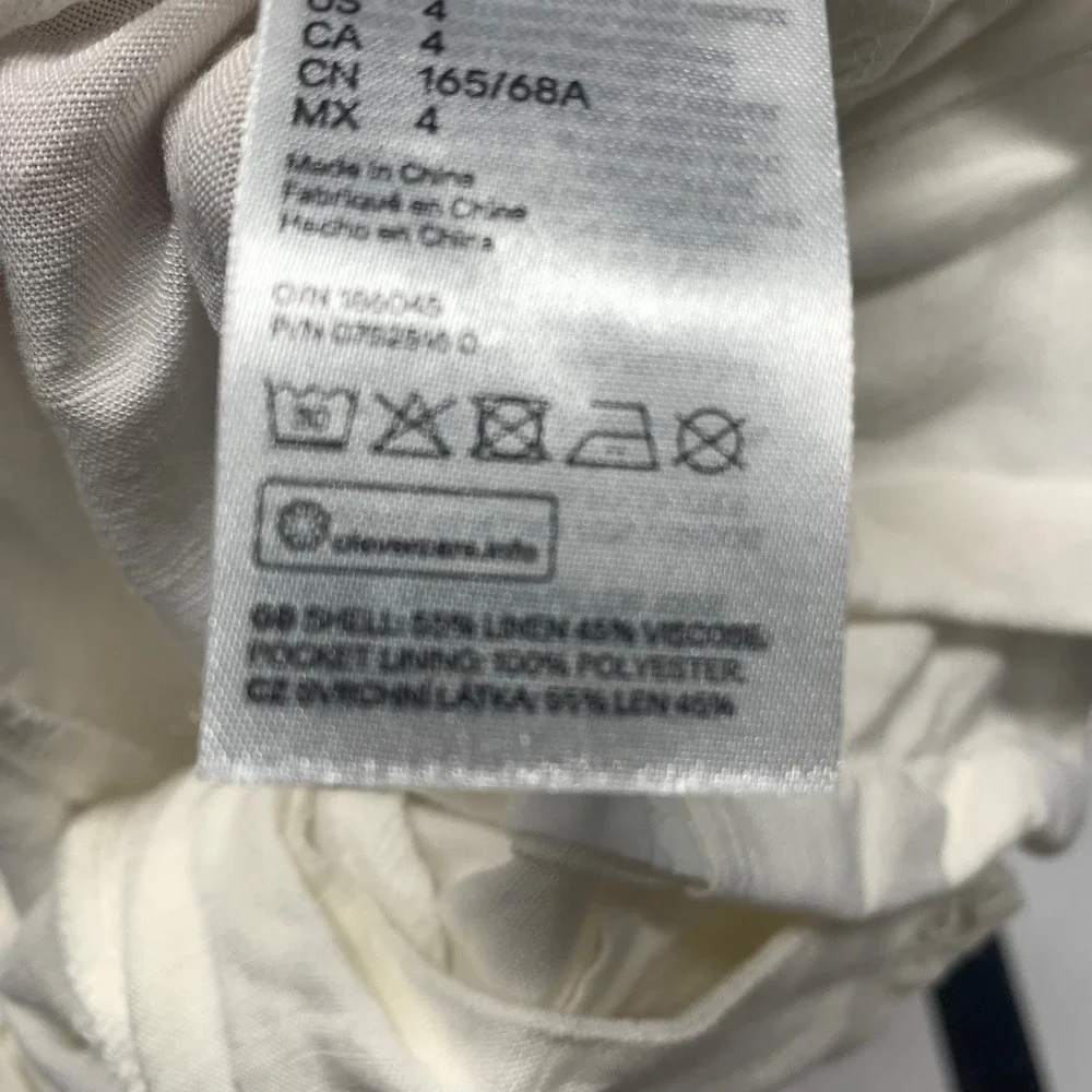 H&M white linen
