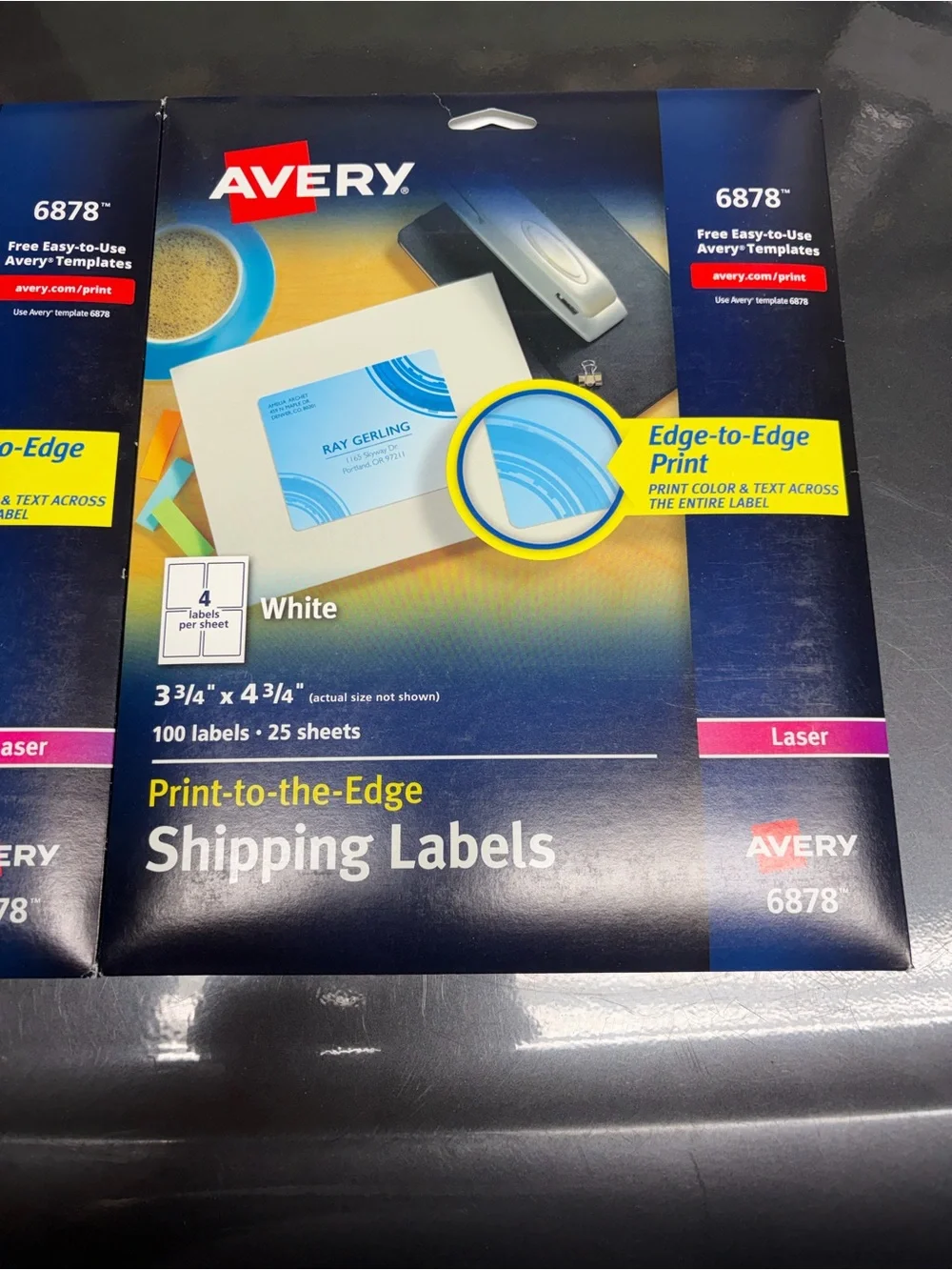 Avery print edge