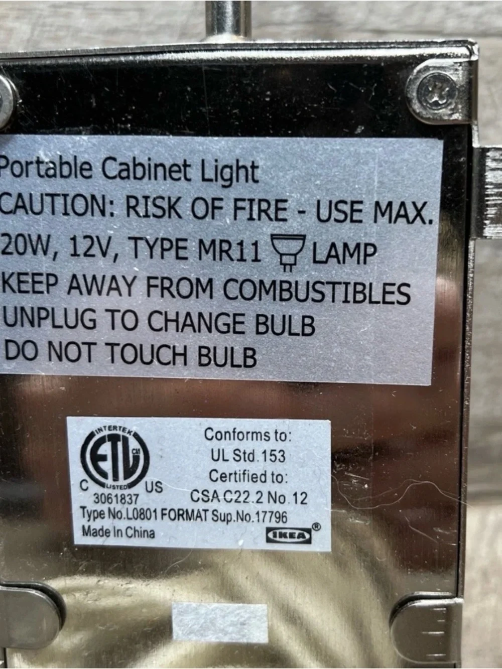 IKEA intertek 3061837