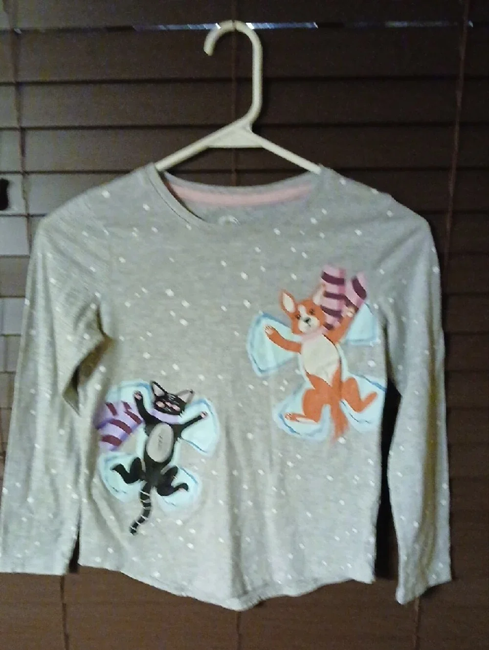 The Children's Place Black Tee with White Leopard Print Leggings