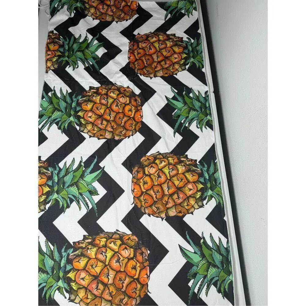 Hawaiian Beach Towel  2-in-1 Towel & Backpack Pineapple Print Towel Size 28”X58”