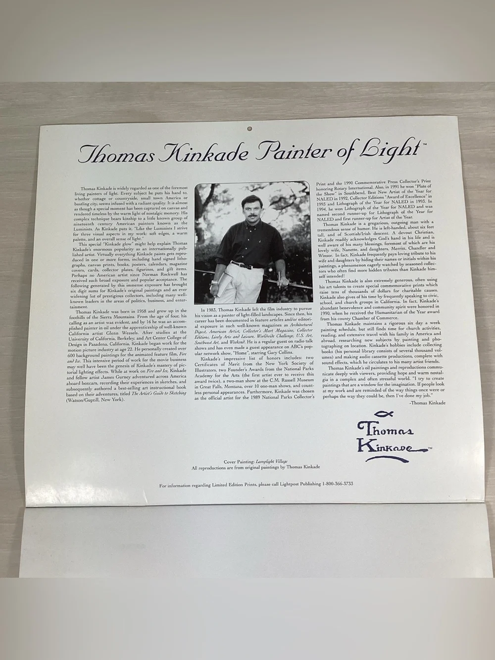 Thomas Kinkade open but
