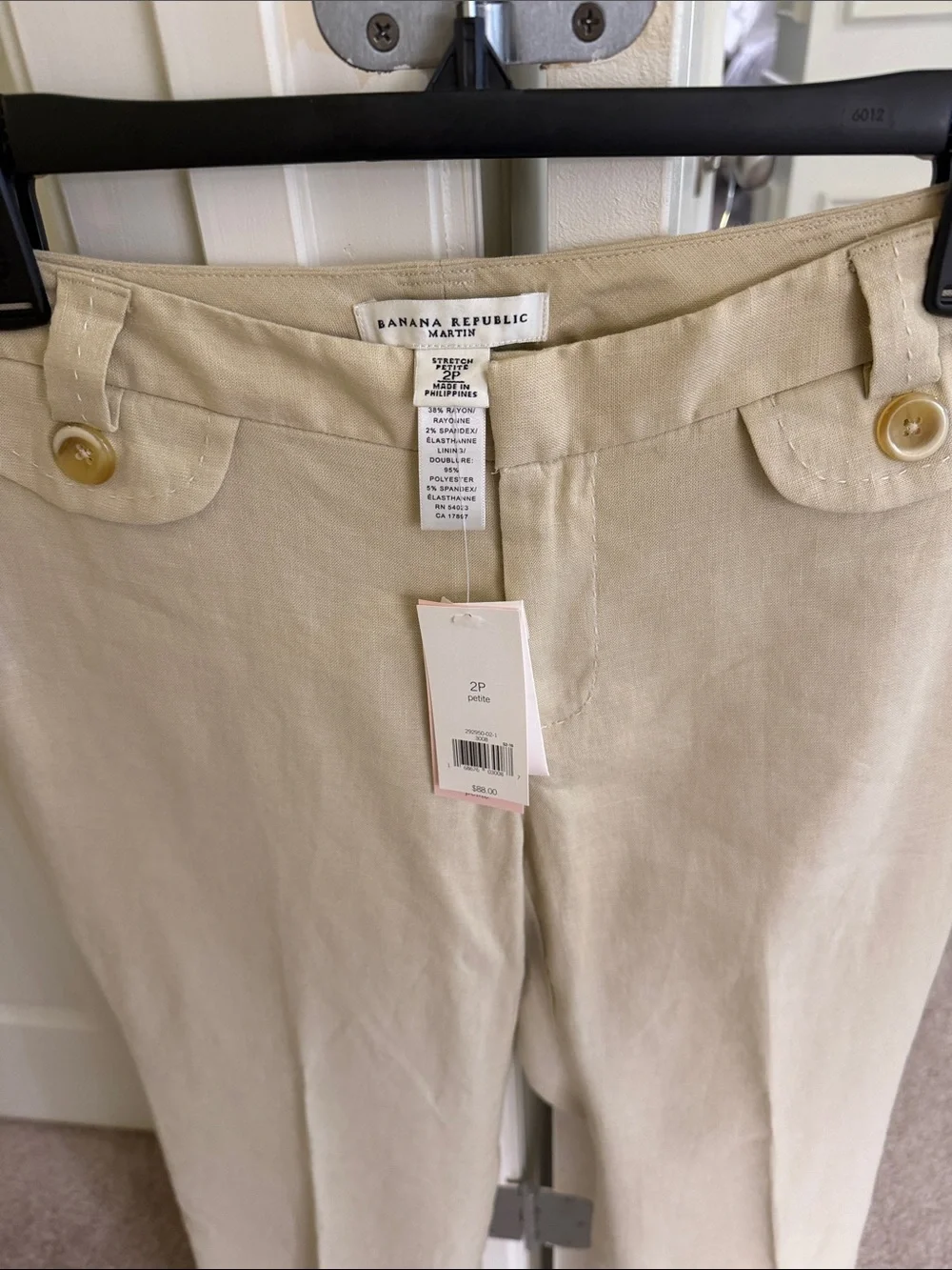Banana republic stretch petite fully lined pants