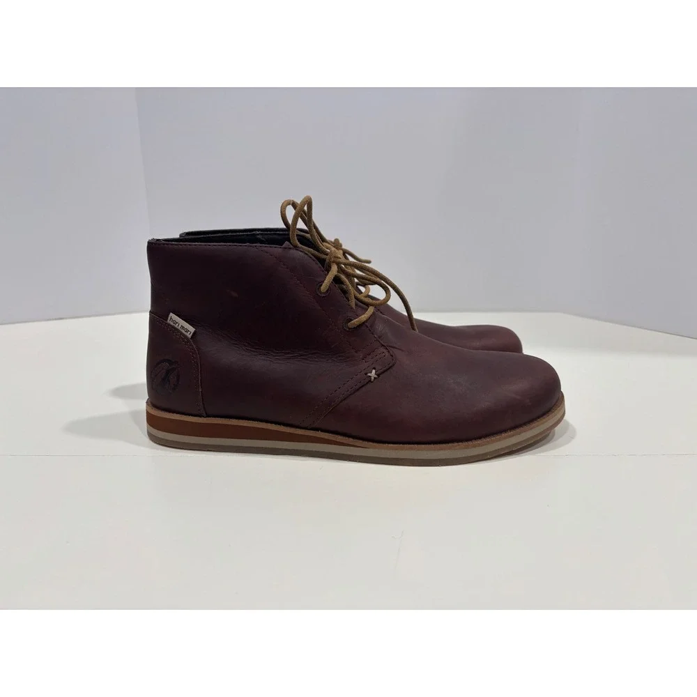 Hari Mari Nokona Leather Chukka Boots Mens 9 Canyon Brown HM-NK-BRN
