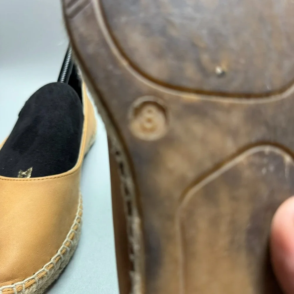 MATT‎ BERNSON Made in SPAIN Leather ESPADRILLES Retail $170 Sz 8