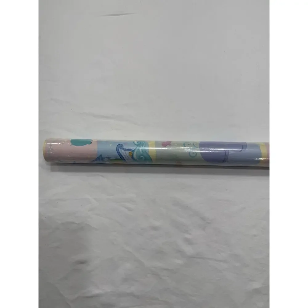 VINTAGE Hallmark‎ Kids Baby Shower Wrapping Paper NEW ROLL 20 SQ FT