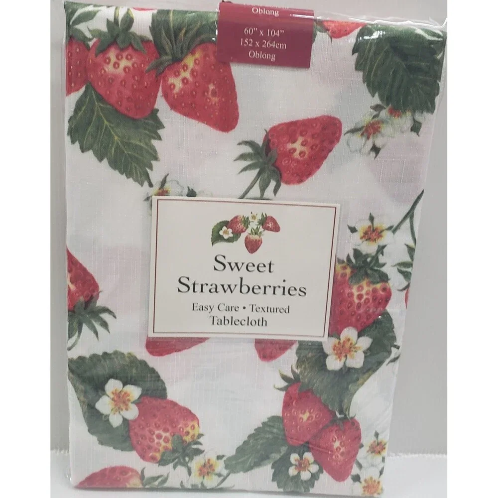 Textured Printed Fabric Tablecloth,60