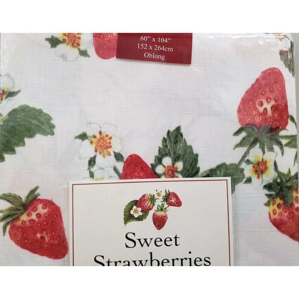Textured Printed Fabric Tablecloth,60