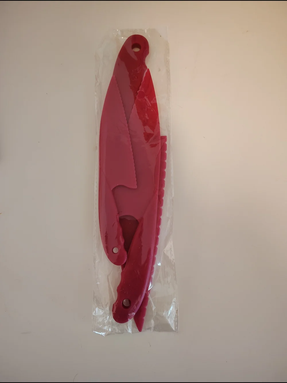 Red Women's Folding Comb with Sheath - Unbranded
