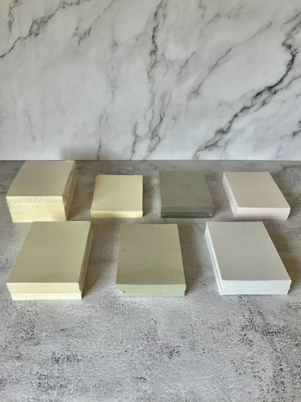 Bulk Set 350+ A1 Size Flat Cards - GMUND | Wedding Enclosure Size - 7 Colors