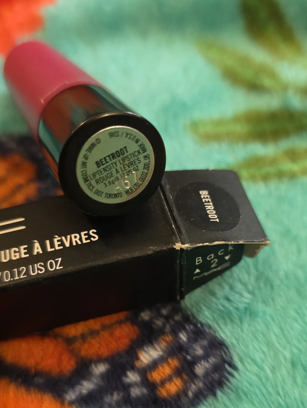 MAC Cosmetics beetroot swatched