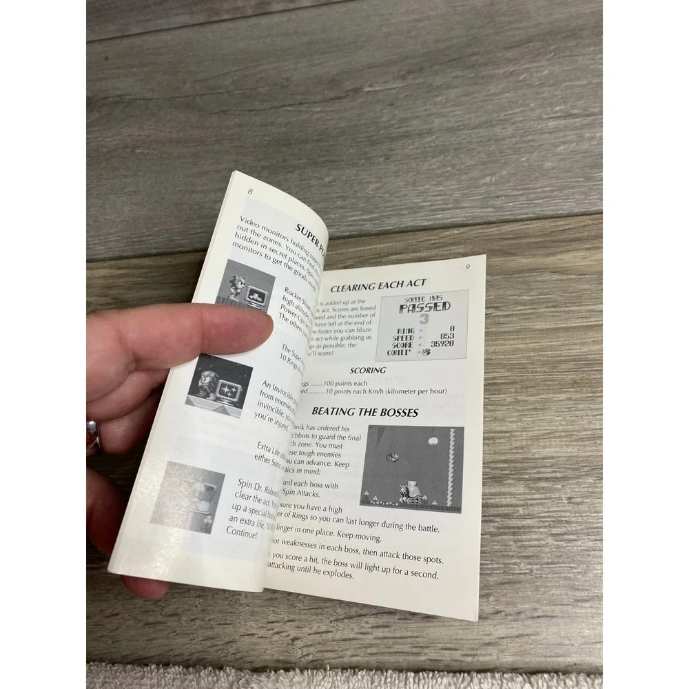 Sega original instruction
