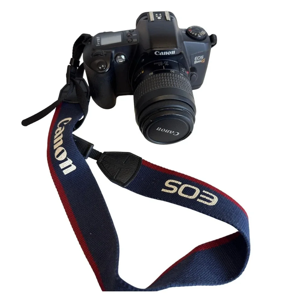 Vintage Canon EOS Rebel G 35mm Film SLR Camera with EF 35-80mm Zoom Lens WORKS
