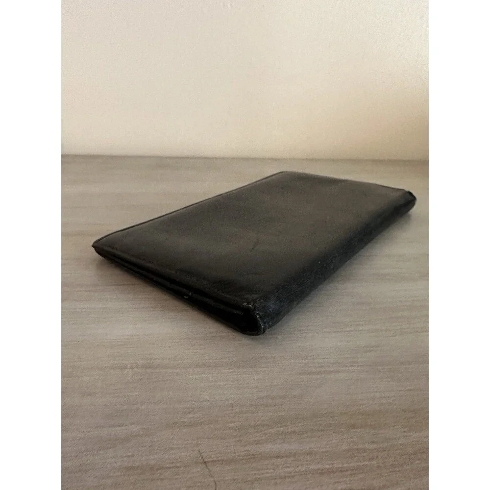 Authentic Dunhill Black Smooth Leather Long Wallet with Original Box & Cards