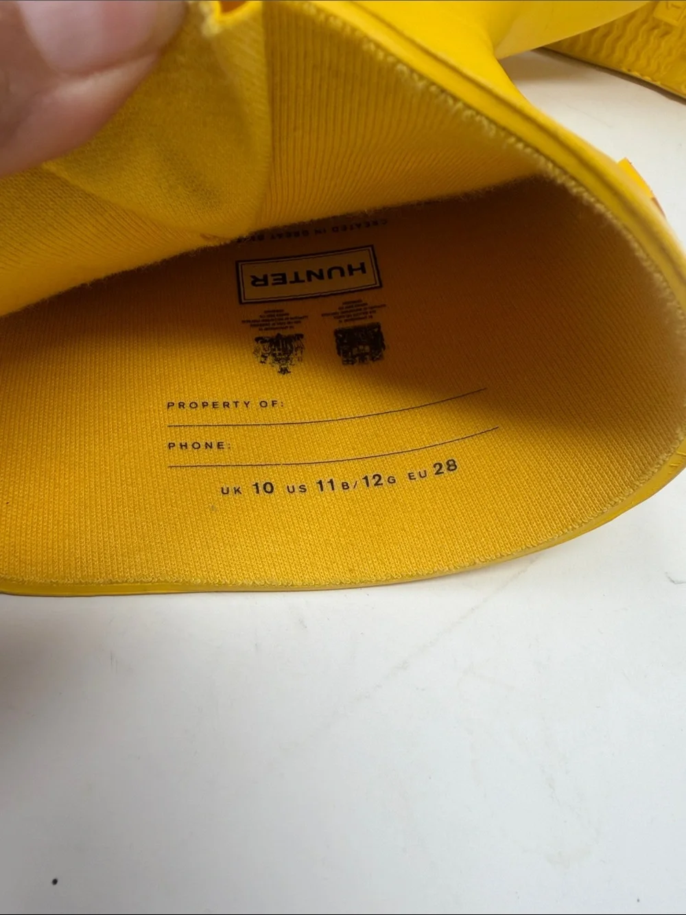 Hunter bright yellow