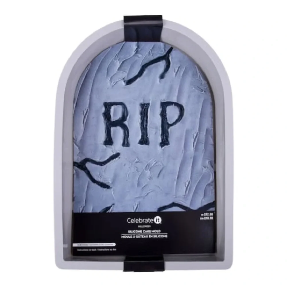Halloween Baking Mold Tombstone Silicone Cake Mold by Celebrate It® 8” x 12”