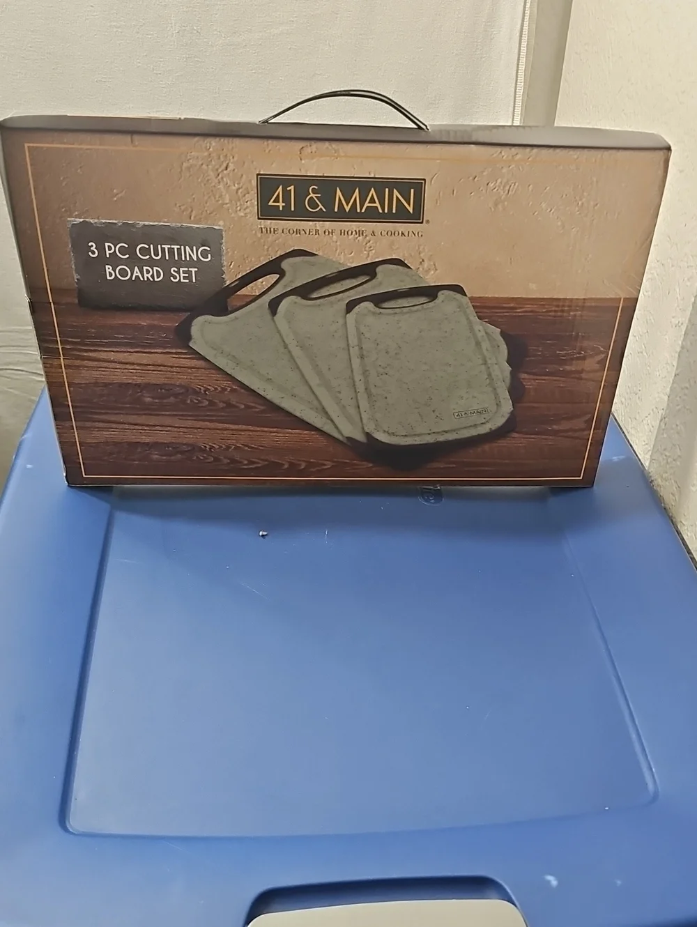 Green 3-Piece Cutting Board Set with Non-Slip Handles