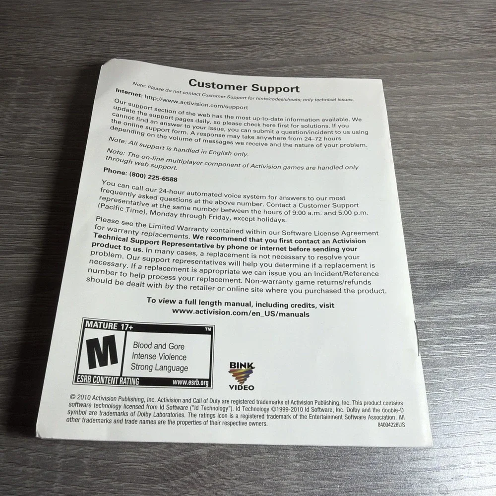 Sony product manual
