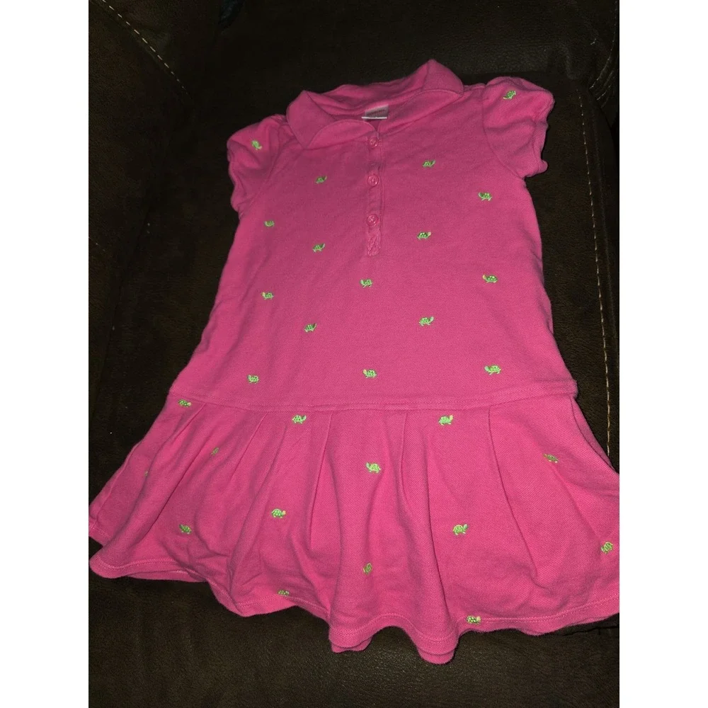 Gymboree tennis match pink‎ turtle dress size 5t