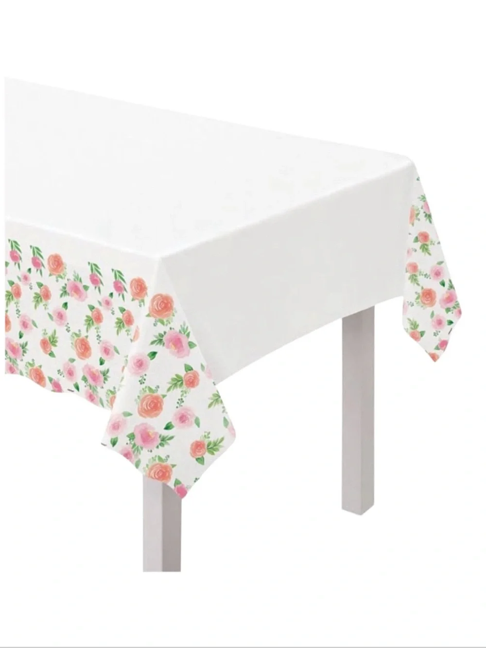 AMSCAN Floral Paper Tablecover