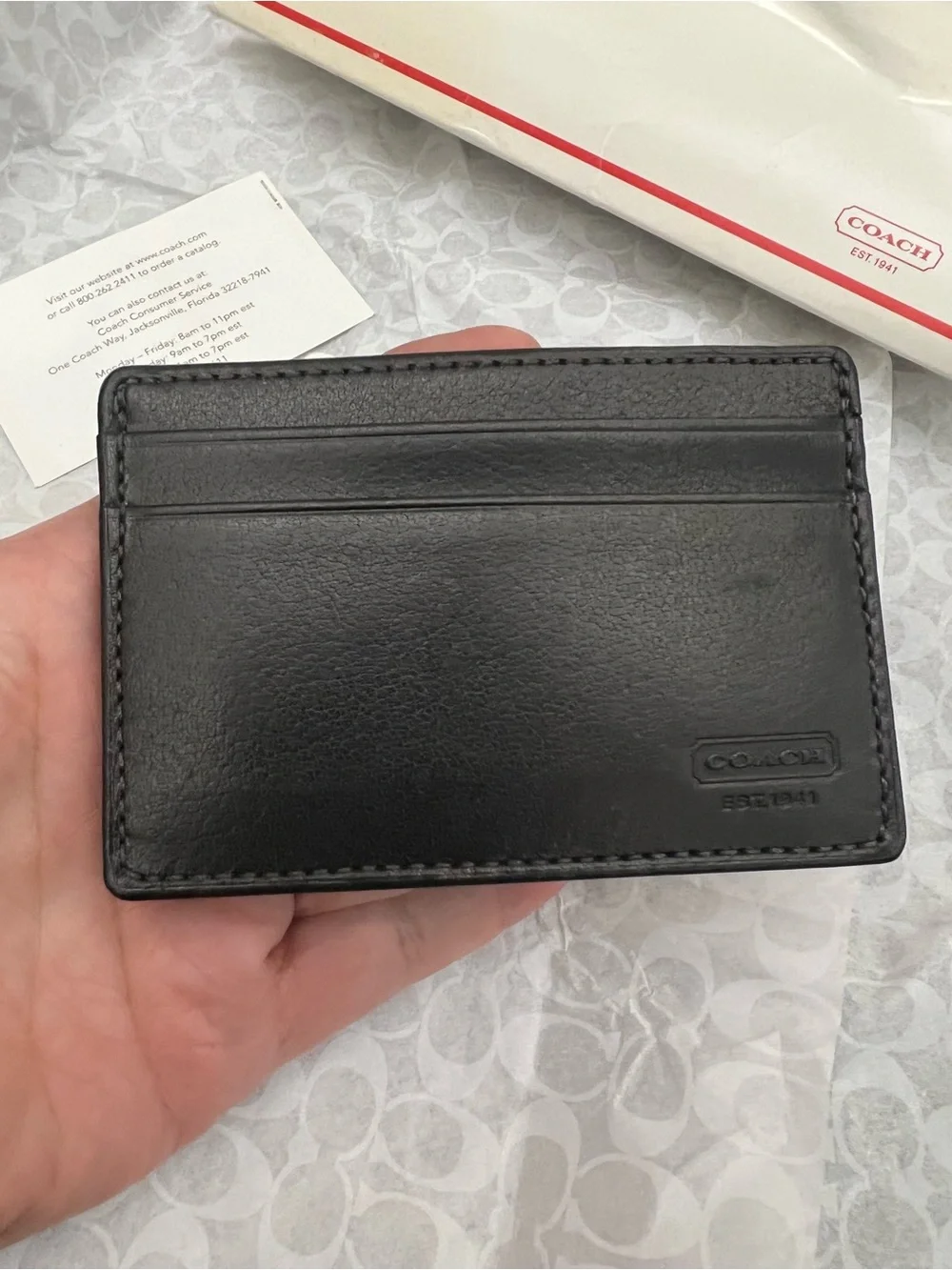 Coach classic card