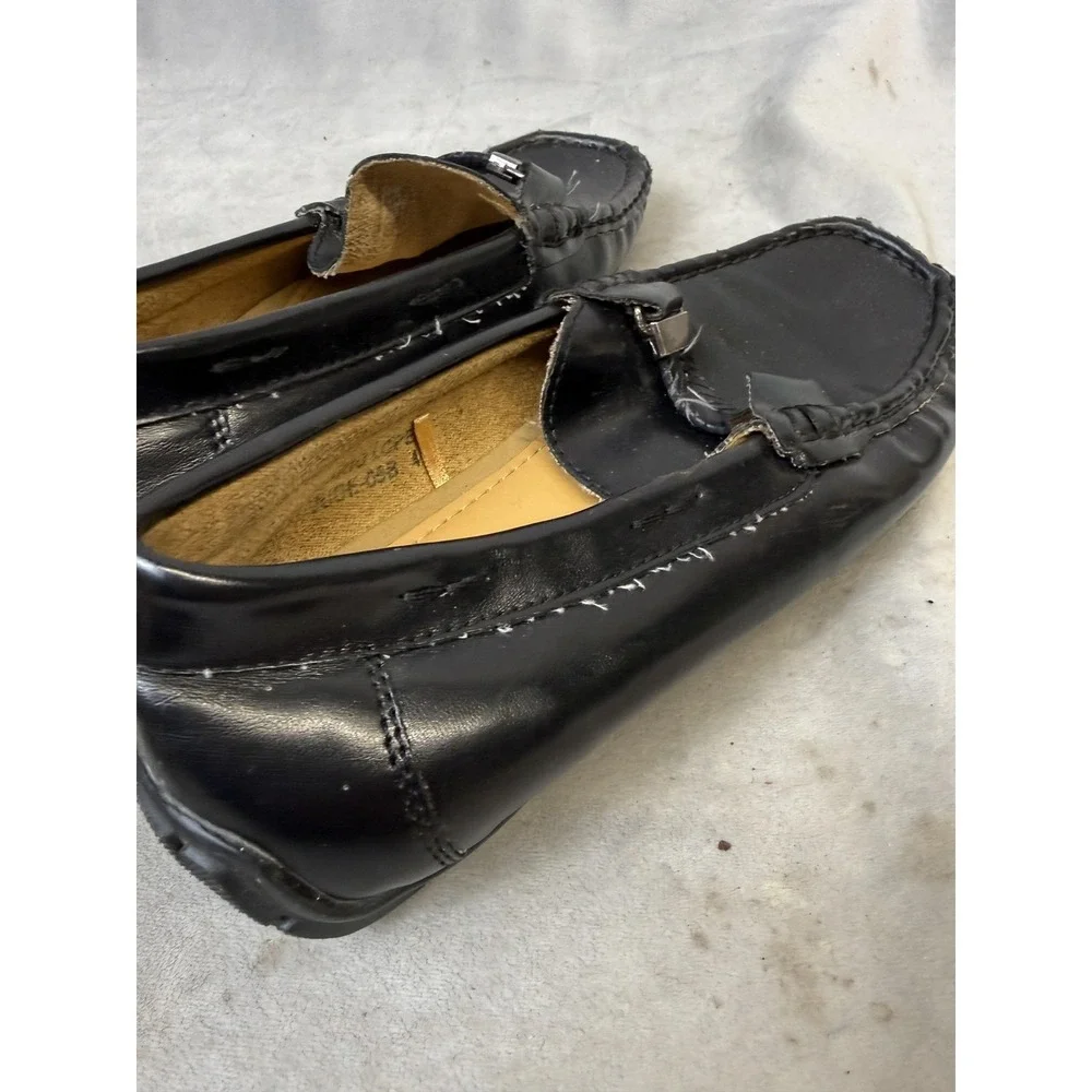 Mario Lopez Shoes Boys Size 4 Black Loafer‎ Dress Slip On Synthetic JUDE-055