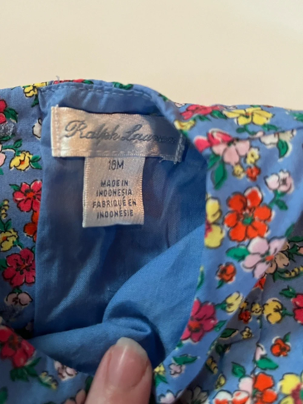 Ralph Lauren Floral Dress with Bloomer Girls 18m