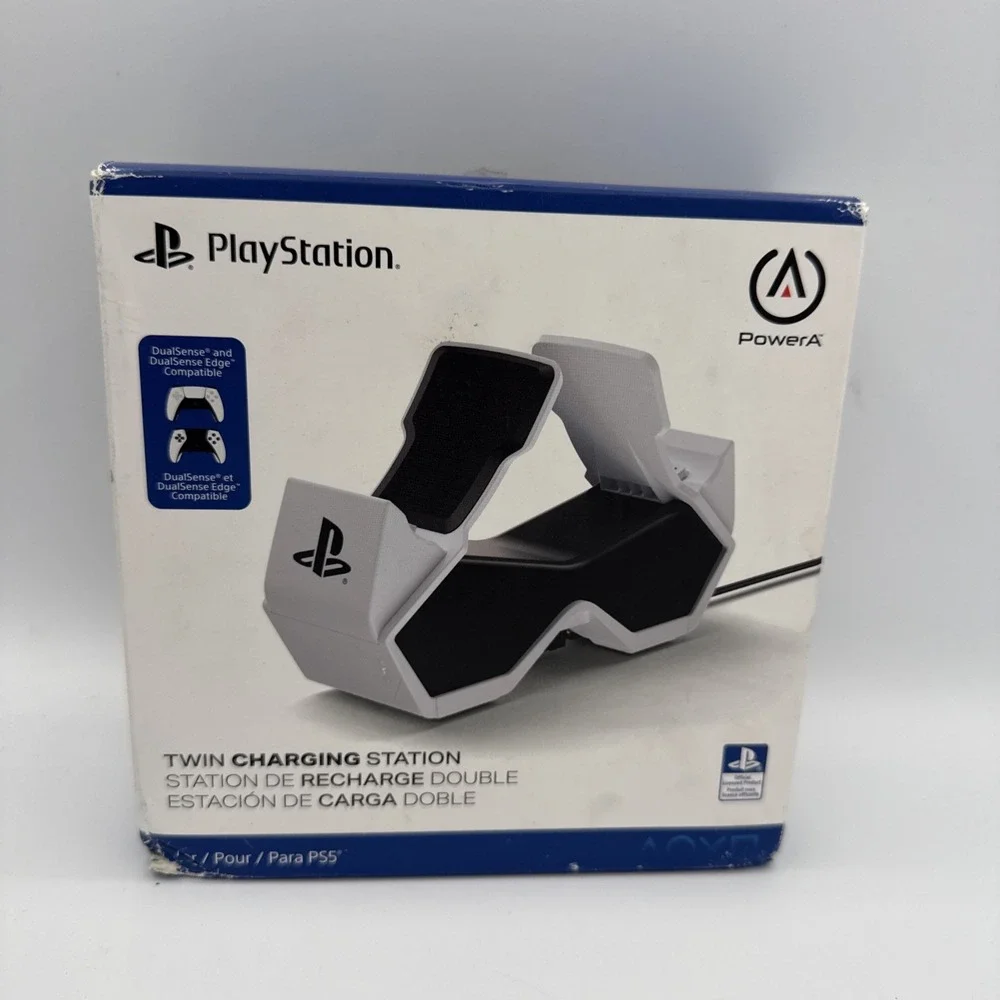 PowerA - Twin Charging Station for DualSense Wireless Controllers - PS5 White
