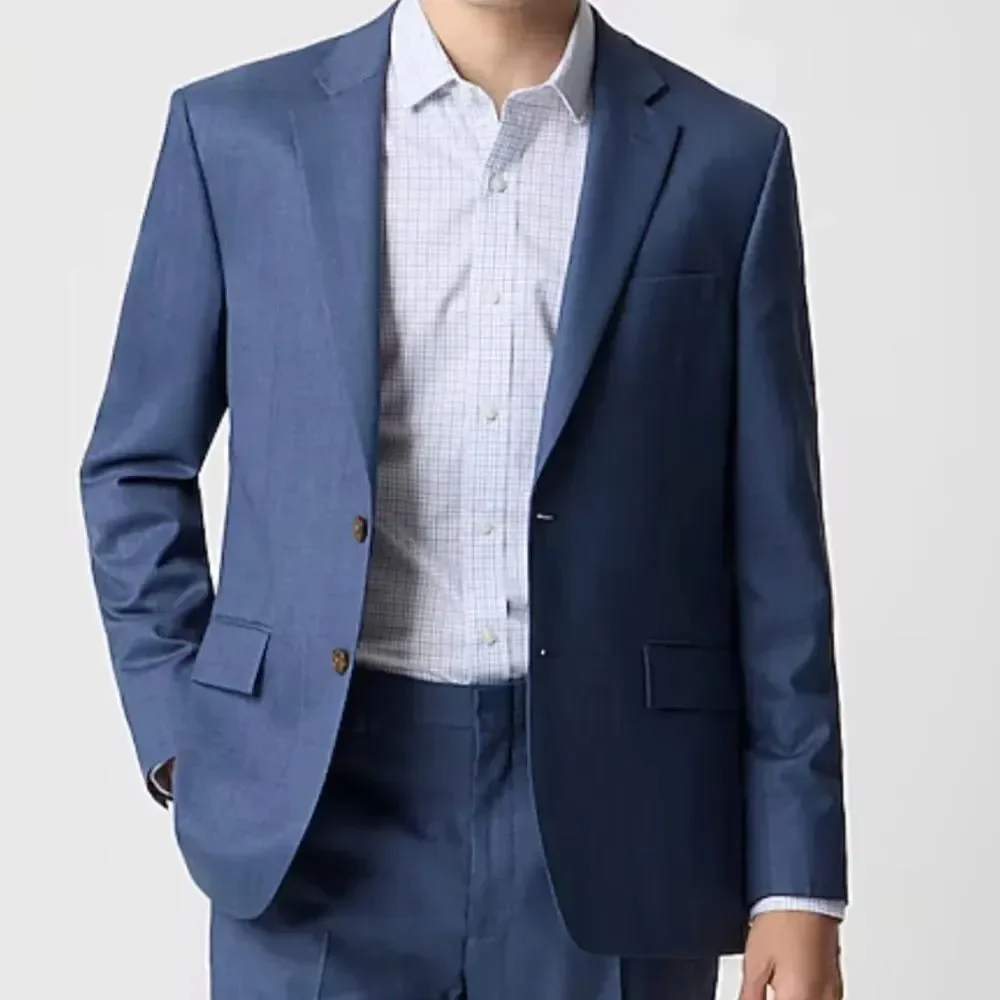 J.Crew Classic-fit Thompson worsted wool suit jacket Marina Blue 38S