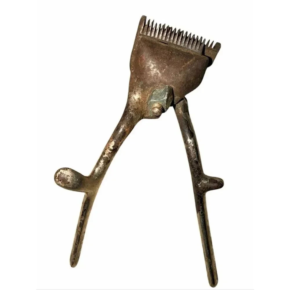 Vintage Manual Hair Clippers Antique Rusty Blade Plate Replacement Part Repair