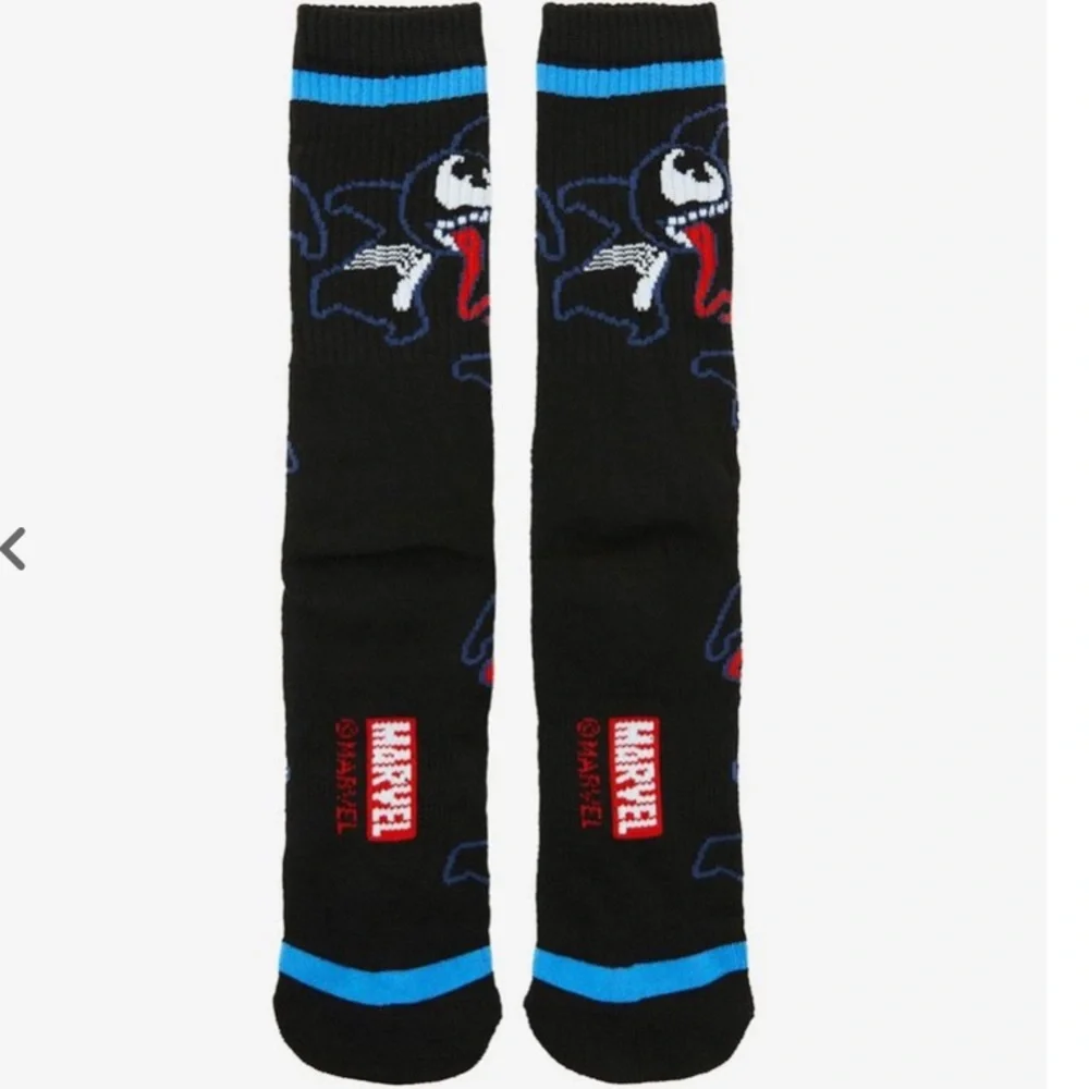 Marvel Venom Chibi Allover Print Crew Socks -‎ BoxLunch Exclusive