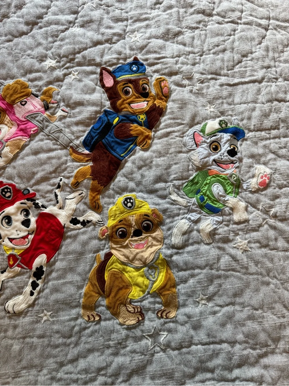 Pottery Barn Kids guc stains quilt