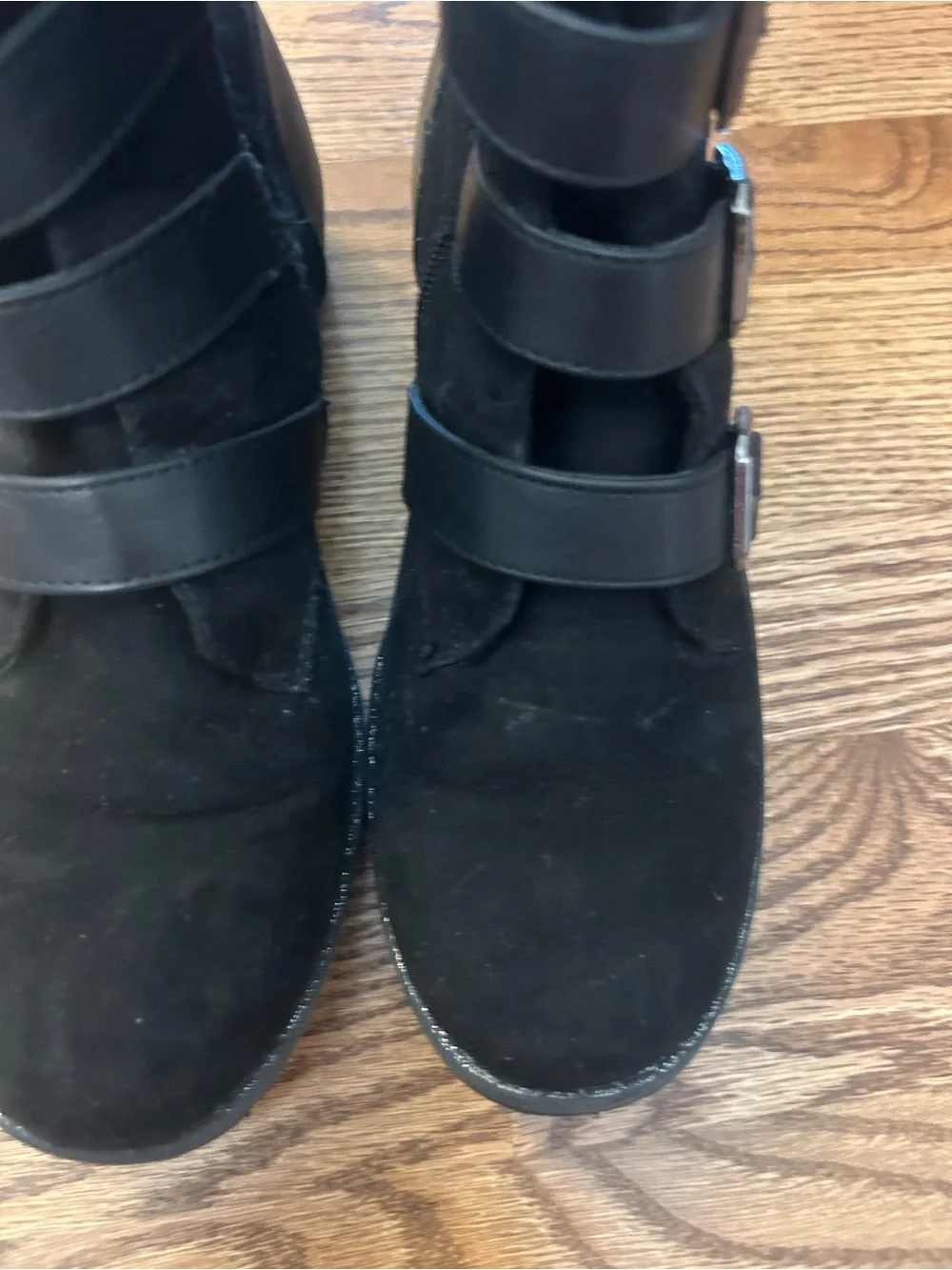 Justice black ankle