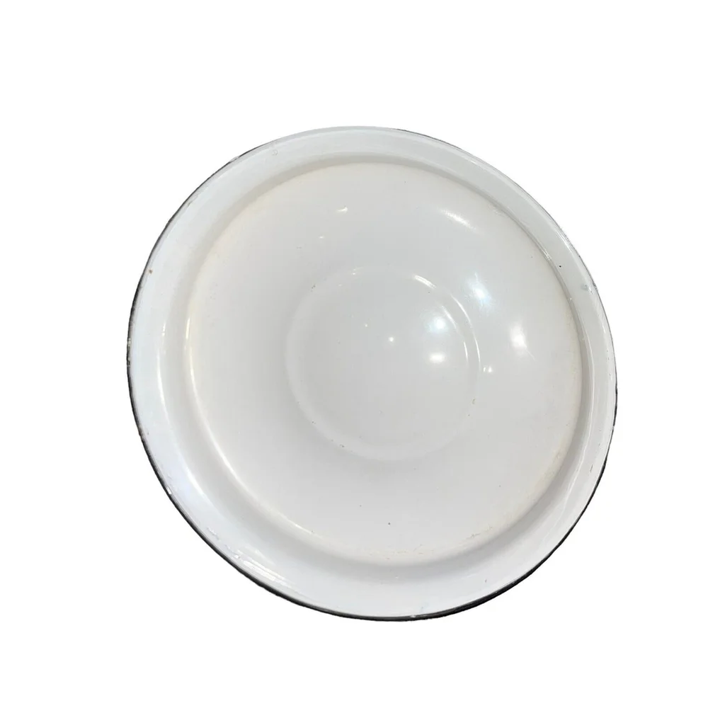 White vintage enamelware