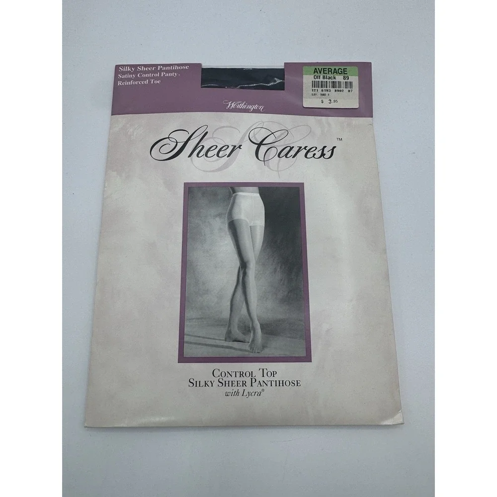 Vintage JcPenny Sheer Caress Subtle Super‎ Shapers Queen Short Off Black 87 New