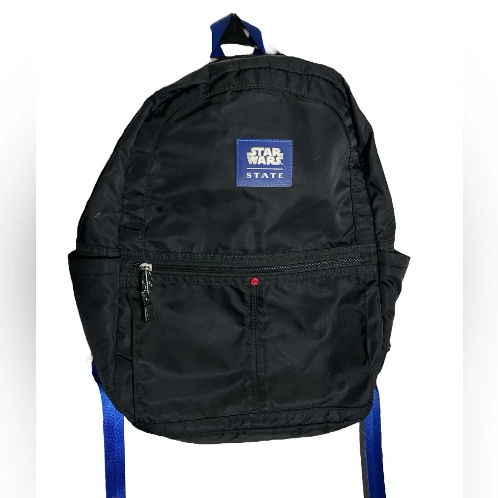 Star Wars State Kids Black Backpack with Blue Accents