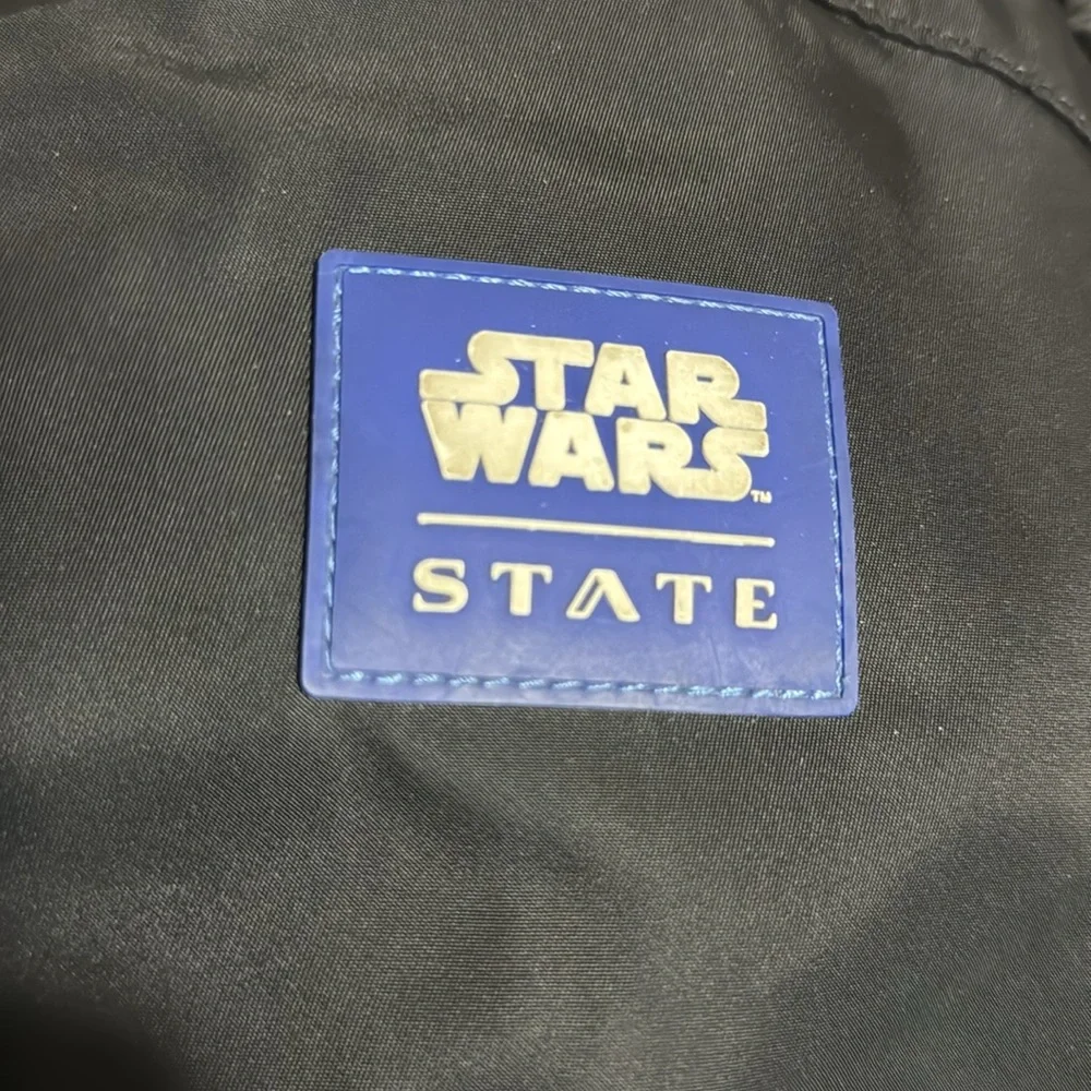 Star Wars State Kids Black Backpack with Blue Accents
