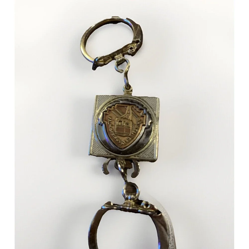 Vintage Palm Springs Aerial Tramway Keychain Souvenir Metal Keyring