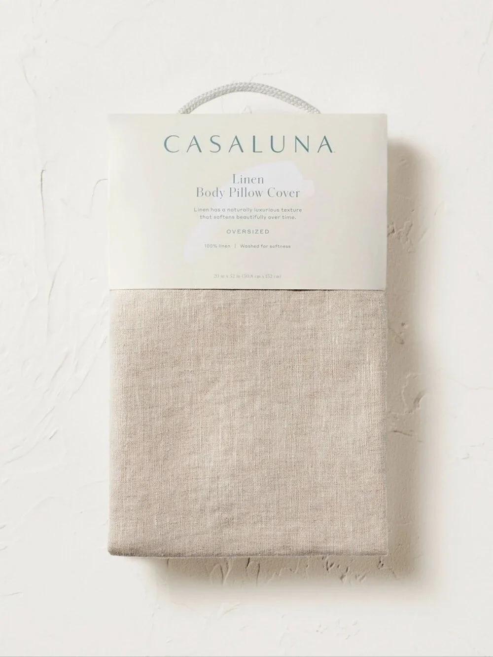 Casaluna - European Flax Linen Body Pillow Cover Natural Undyed - Casaluna™ New
