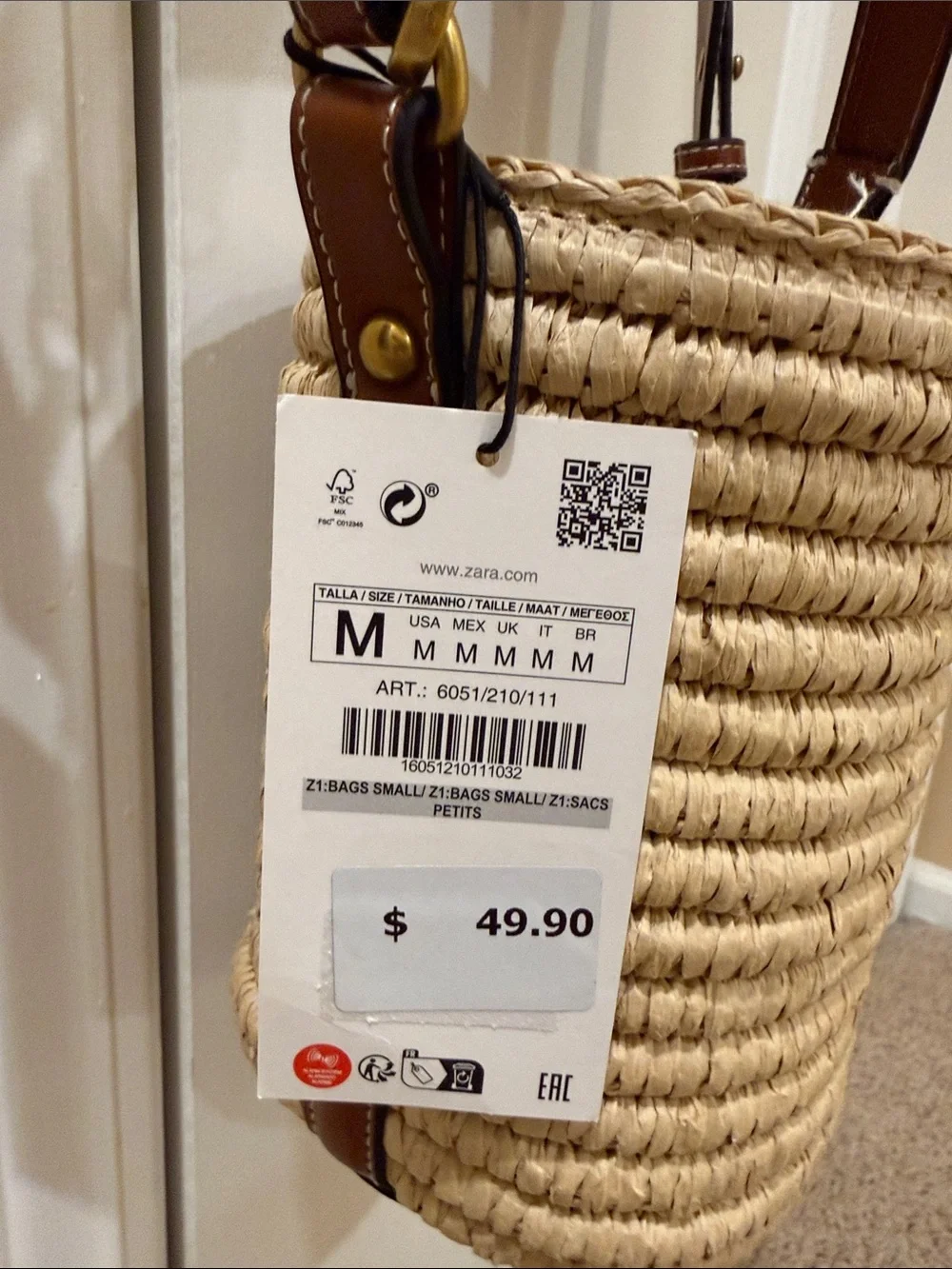 Zara woven straw