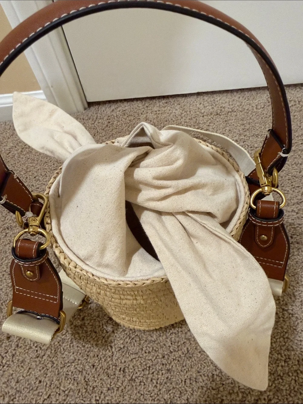 Zara woven straw