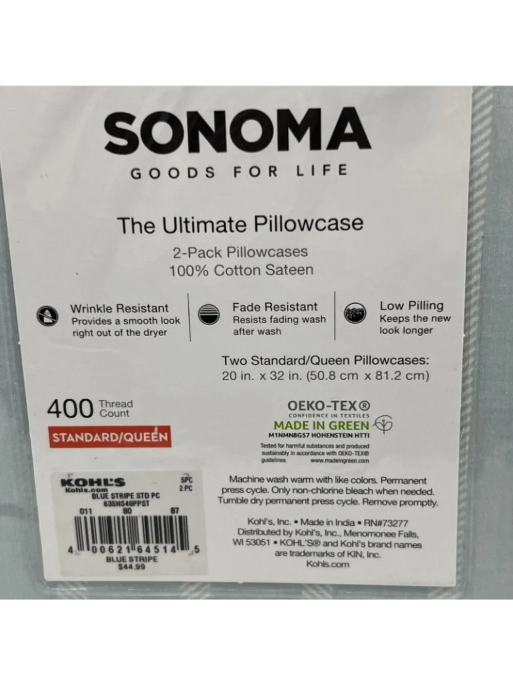 Sonoma ultimate pillowcases