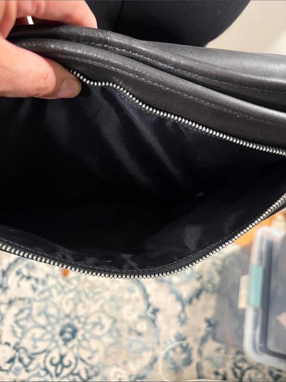 Coach minimalist leather messenger
