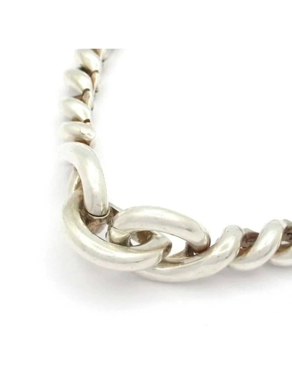 Hermes Necklace Torsade Silver