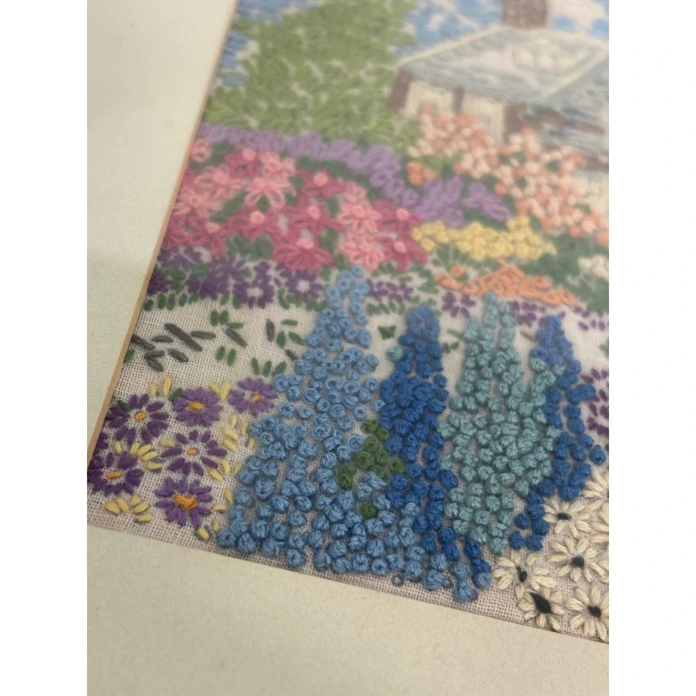 Handmade crewel embroidery