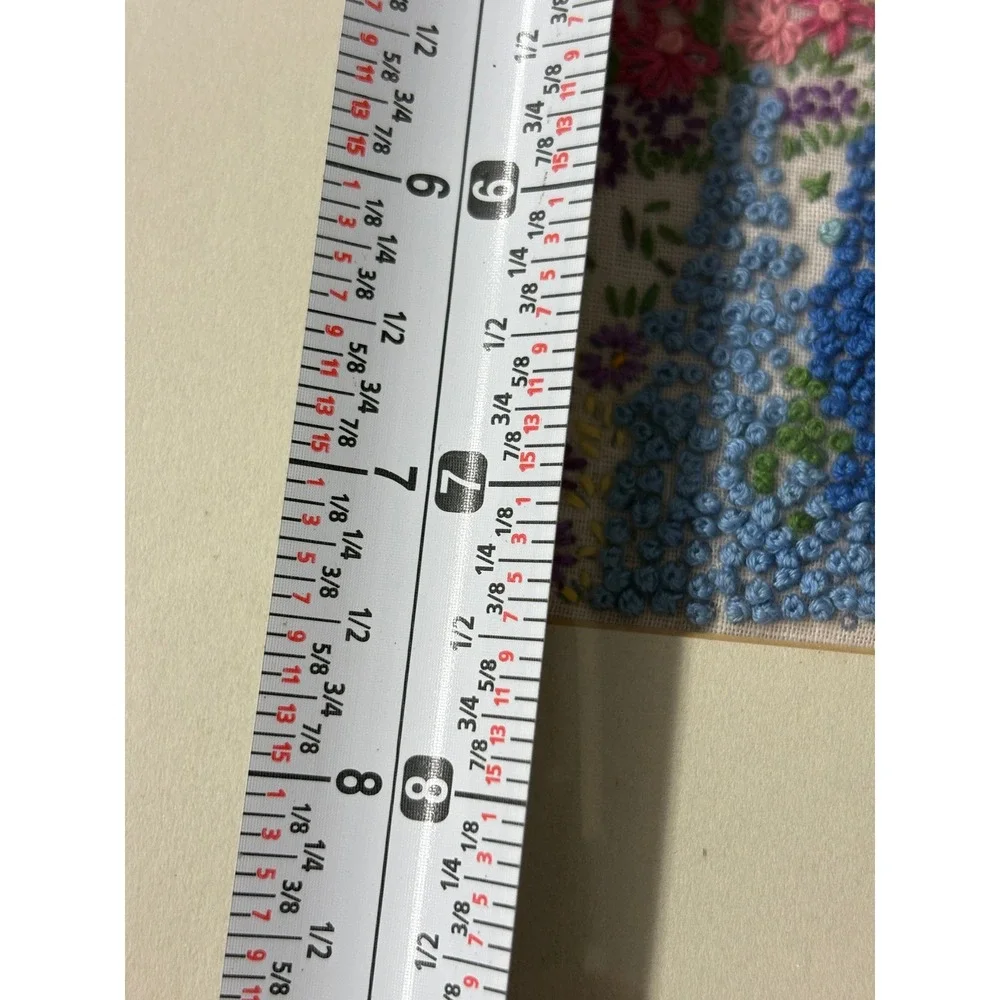 Handmade crewel embroidery