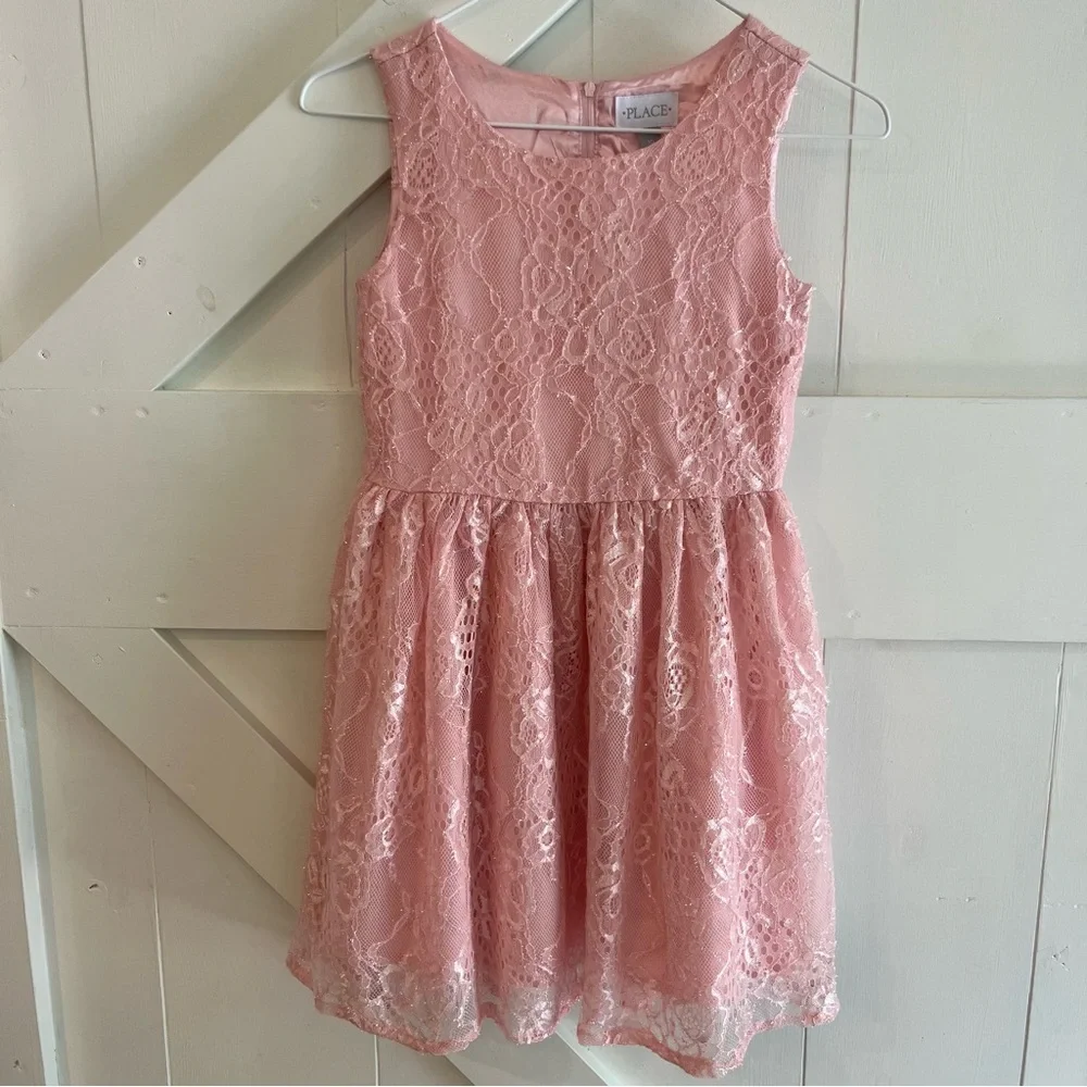 The Children's Place Girl’s‎ Pink Scoop Neck Dress Size 10 New with Tags