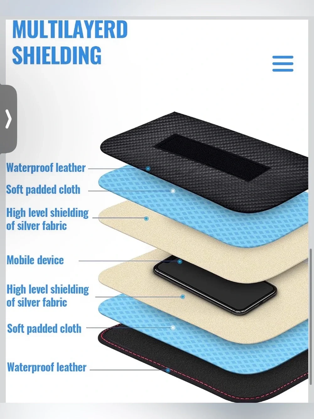 Lanpard faraday pouch